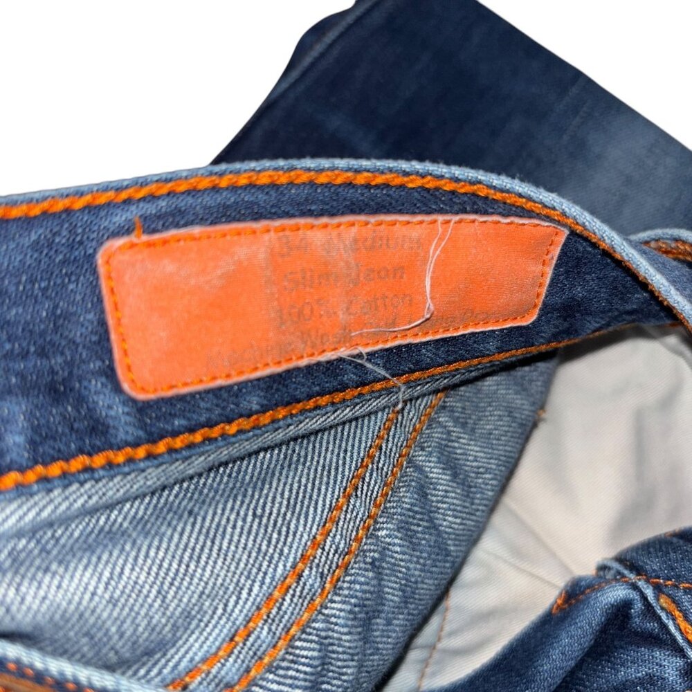 The Jean Shop Selvedge Men's 34 Medium SLIM Denim Jeans - Picture 4 of 6